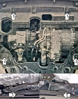 Защита двигателя для WEY 05, 07 (2024-) MOTODOR.73124