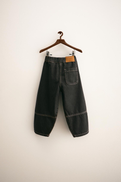 ZARA TIMELESS — ДЖИНСЫ BALLOON, КОРИЧНЕВЫЙ