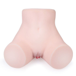 Телесный мастурбатор-полуторс с двумя функциональными отверстиями Bior Toys Tokyo Style TS-61008