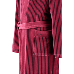 Халат велюровый Vossen James бордовый фото