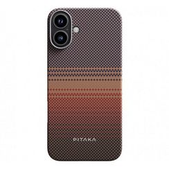 Чехол Pitaka Tactile Woven Case для iPhone 16 Plus Sunset (KI1601PSUM)