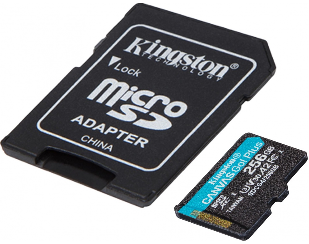 Карта памяти Kingston microSDXC Canvas Go! Plus (SDCG4/256GB) 256 Гб