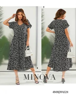 Платье 652Н-черный Minova