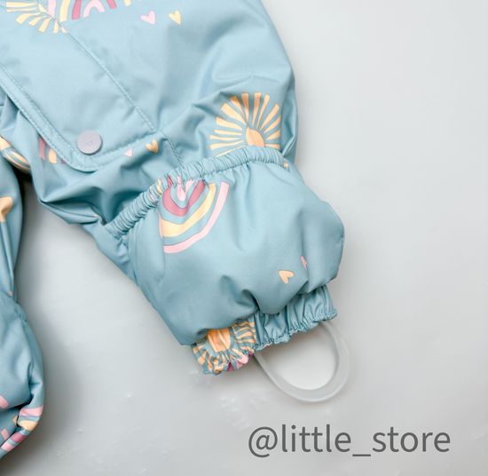 Комбинезон демисезонный "Солнце и луна" голубая дымка