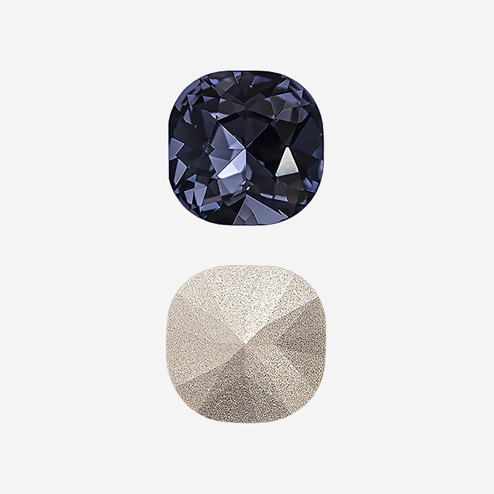 Кристалл Кушон (Сushion), оттенок "Танзанит"/"Tanzanite", 10мм