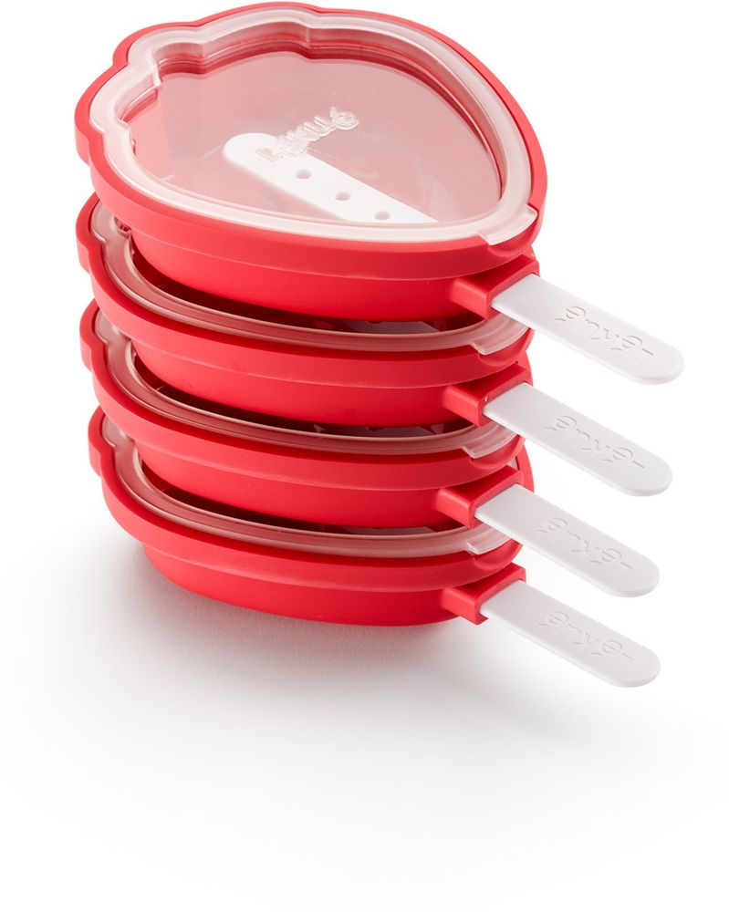 Lékué набор форм для мороженого Kit Strawberry Popsicle Molds