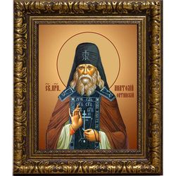 Анатолий I Оптинский (Зерцалов) преподобный. Икона на холсте.