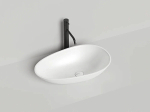 Раковина накладная Salini Paola 1101101G 58 из искусственного камня S-Sense, белая глянцевая