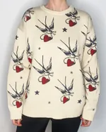 Свитер Behind the Scenes Ласточки Белый