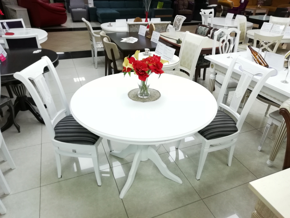 Стол обеденный Эдельвейс К 900 (дуб/тон Венге)