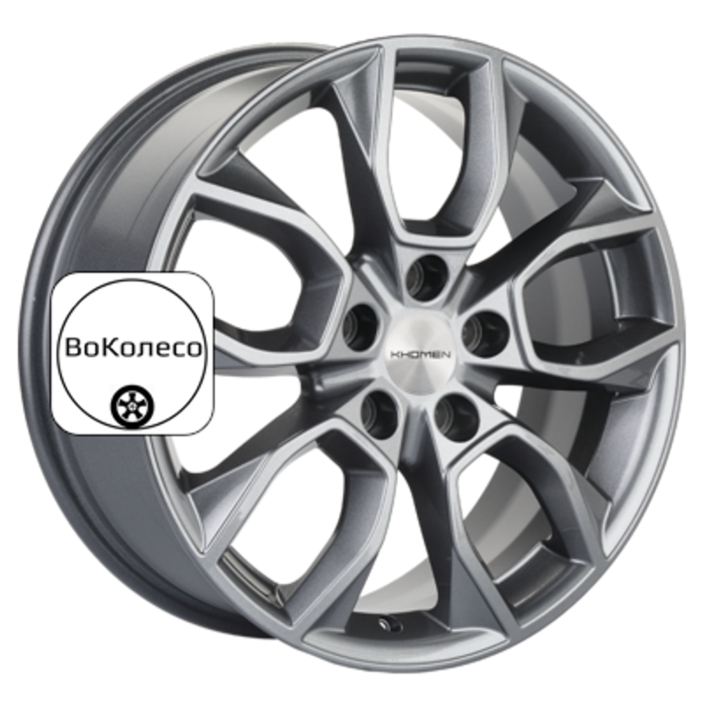 7x17/5x110 ET46 D63,3 KHW1713 (Changan CS35 Plus) Gray Khomen Wheels