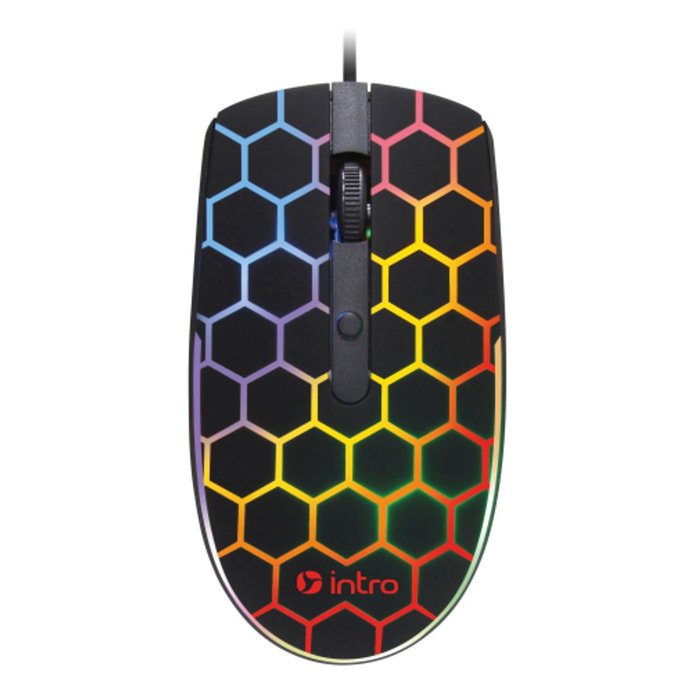 Мышь Intro MG278 игровая проводная 800-3600dpi черная