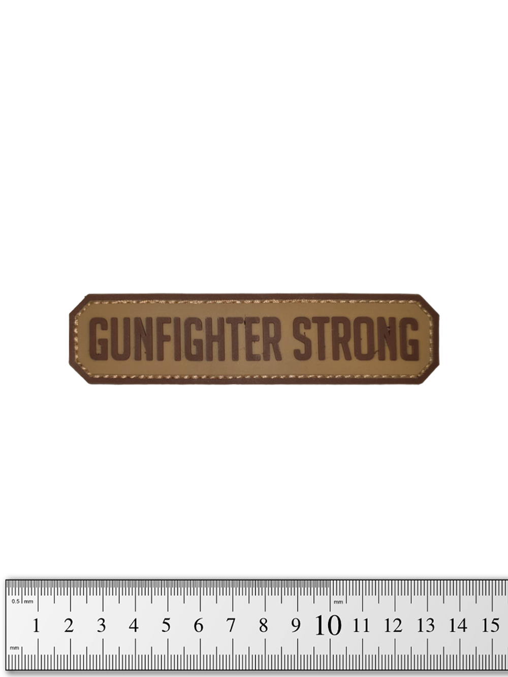 Шеврон Gunfighter Strong лента PVC. Койот
