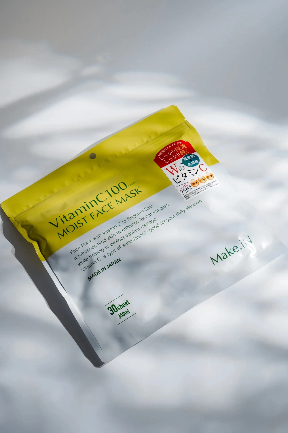 Увлажняющая, отбеливающая маска для лица с витамином С 100 Make.In Vitamin C100 Moist Face Mask, 30 шт.