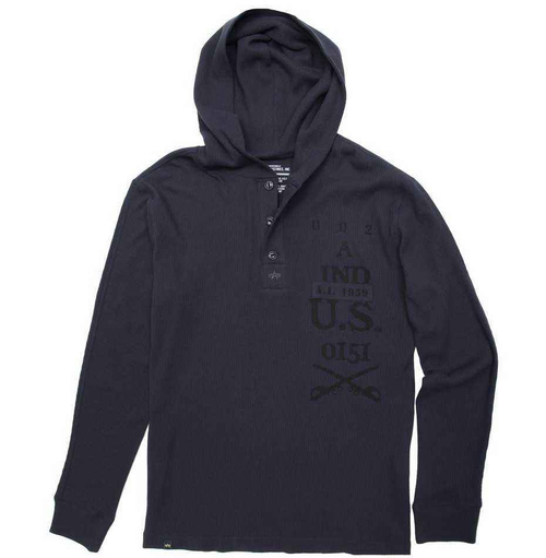 Толстовка Alpha Industries Langdon (т. синяя - r.blue)