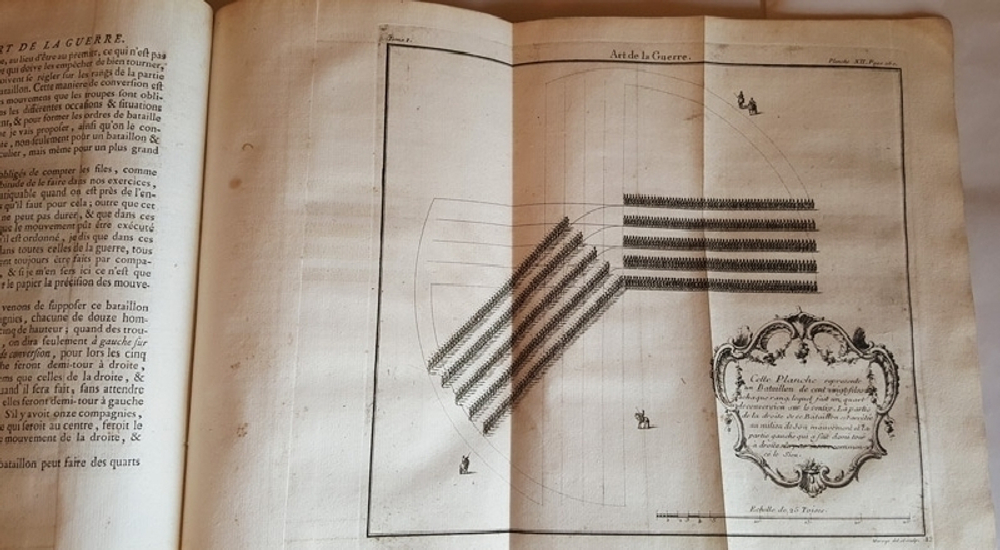 "Art de la Guerre, par principes et par regles (Военное искусство, принципы и правила) Tome 1". De Puysegur (Де Пуйсегюр).