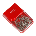 Скрепочница магнитная СТАММ, с крышкой, без скрепок, ассорти