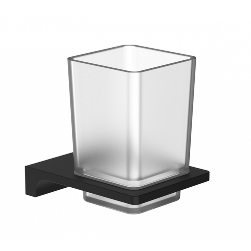 Стакан для зубных щеток с держателем WONZON & WOGHAND ECLIPSE, Черный (WW-9121-BL)