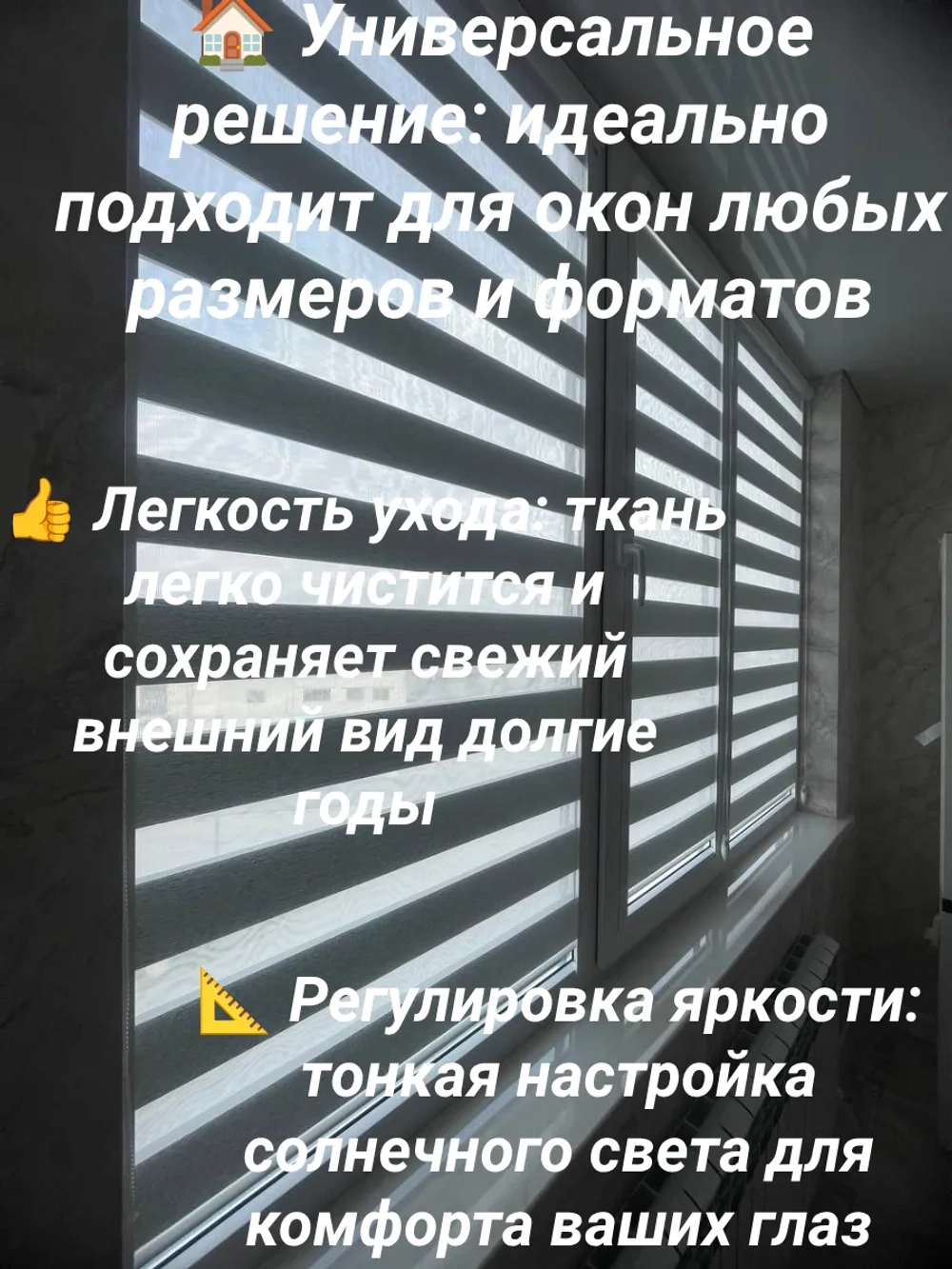Рулонные шторы День-Ночь 68х130 см