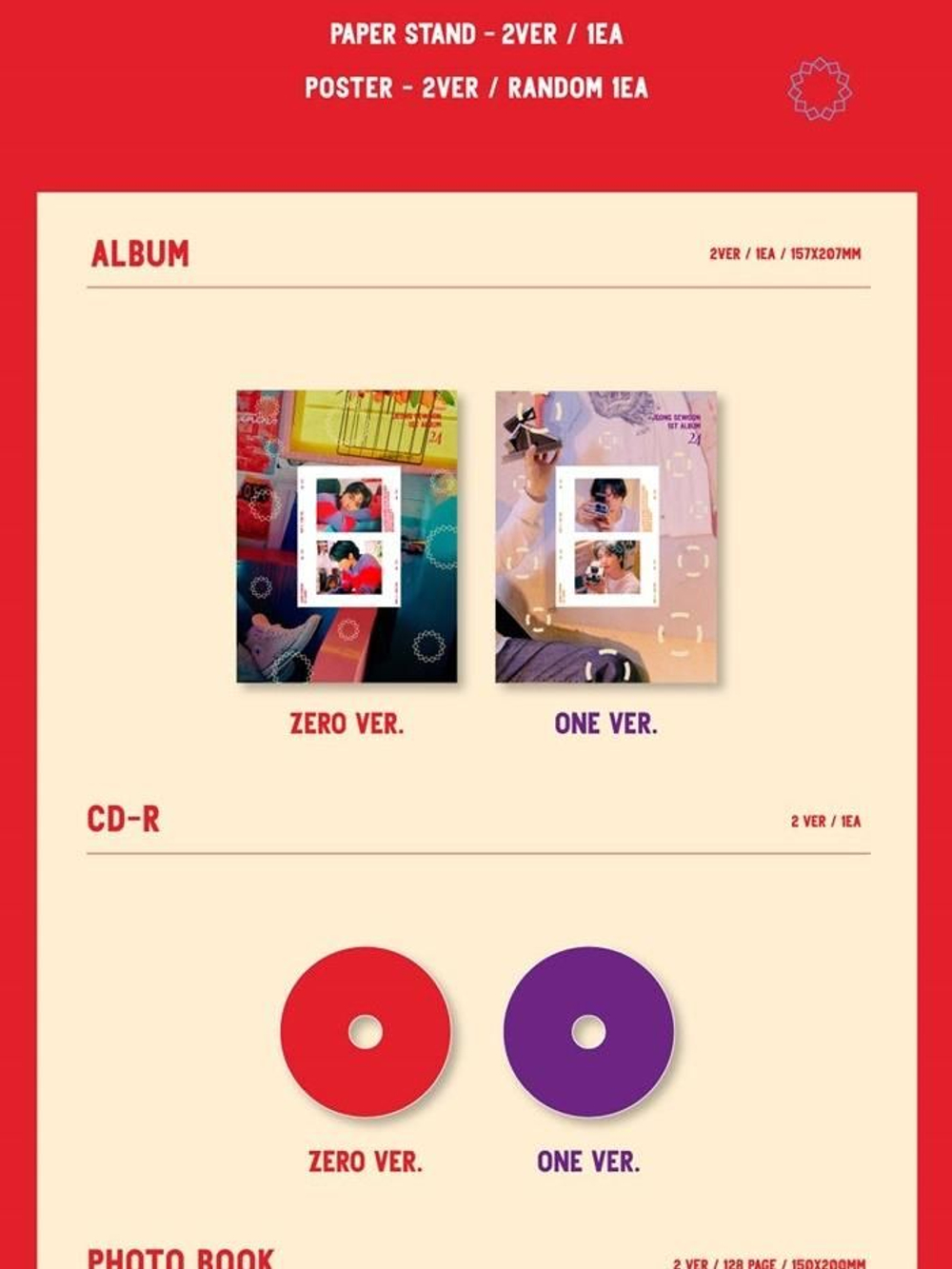 Альбом Jeong Sewoon - 24 Part.2 1st Album 2 Version SET