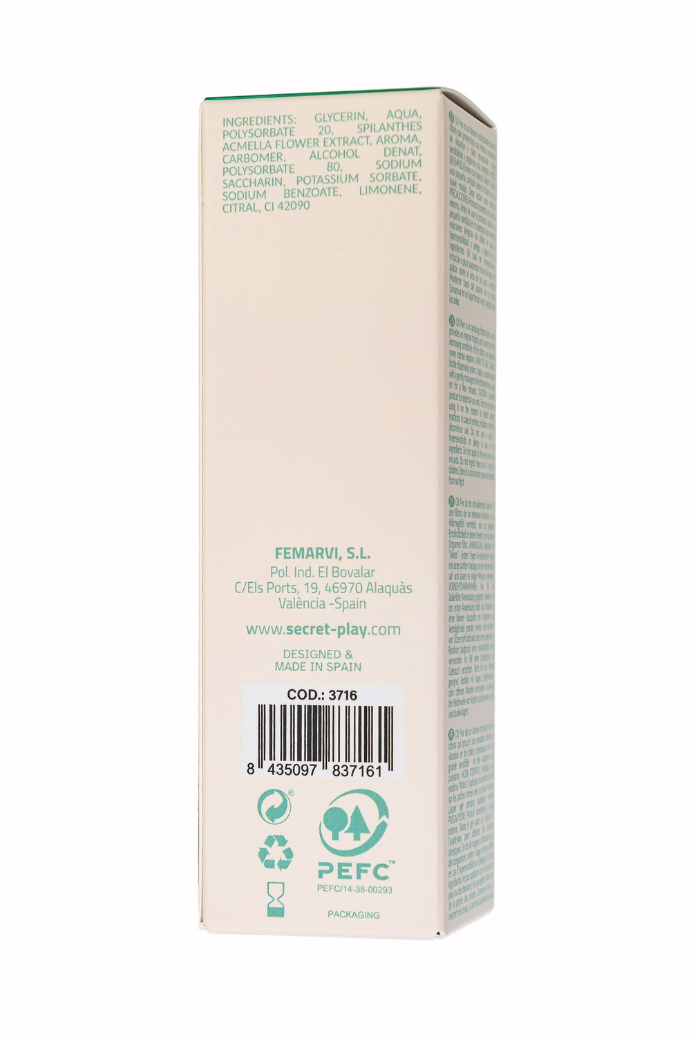 Стимулирующий бальзам для клитора Clit Pwr с ароматом мохито