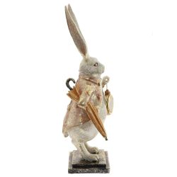 GAEM Фигурка декоративная "Кролик" с часами (LR44x1), L15 W12 H37,5 см