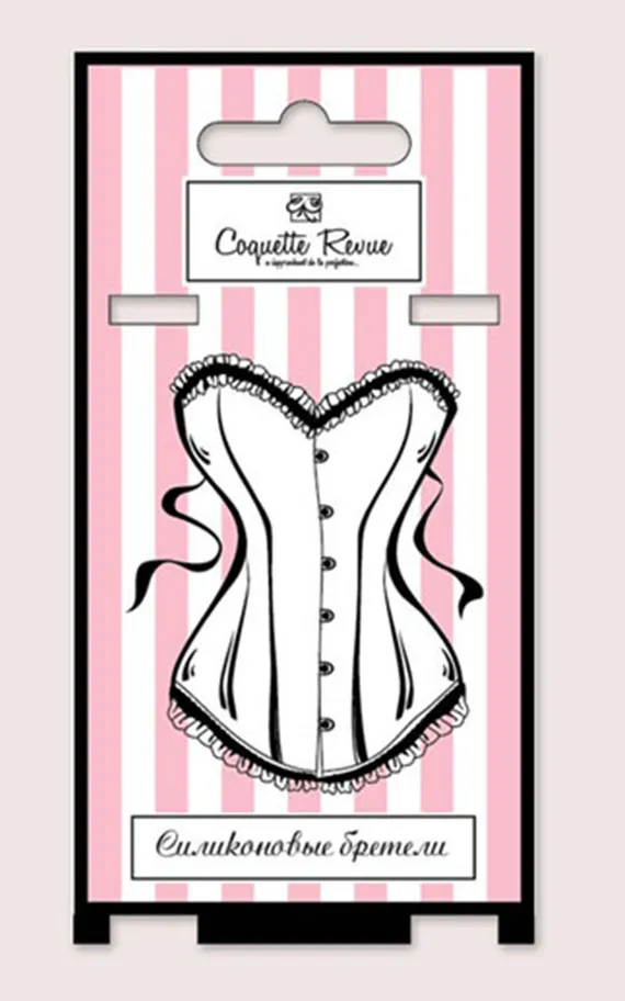 Бретели силиконовые (с пластиковым крючком) 10 мм - 38002