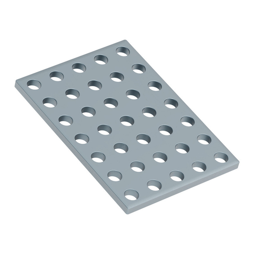 1139 Series Steel Grid Plates (5 x 7 Hole, 40 x 56mm) - 2 Pack