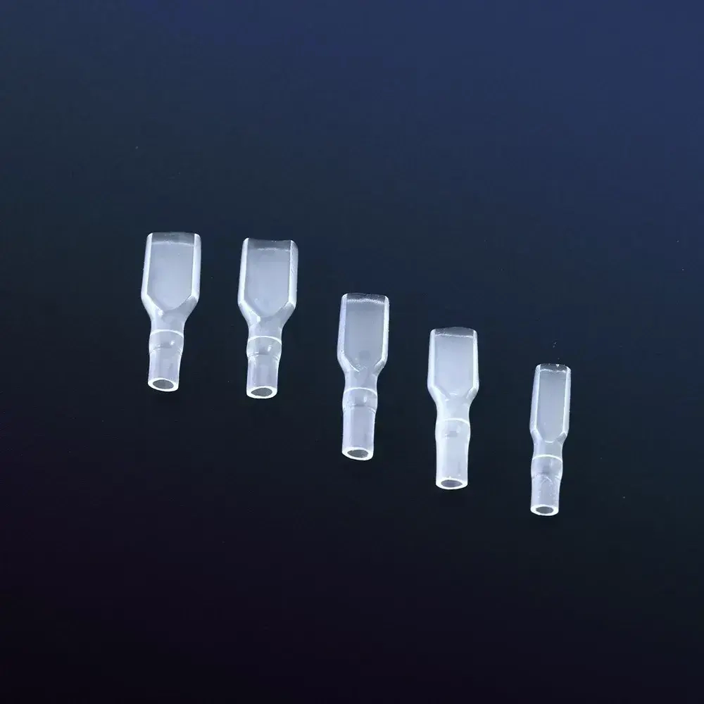 Клеммы для проводов обжимные / Соединительные автомобильные, набор 315 штук. Кабельный наконечник, мама + папа + силиконовая изоляция. Цвет золотой/прозрачный