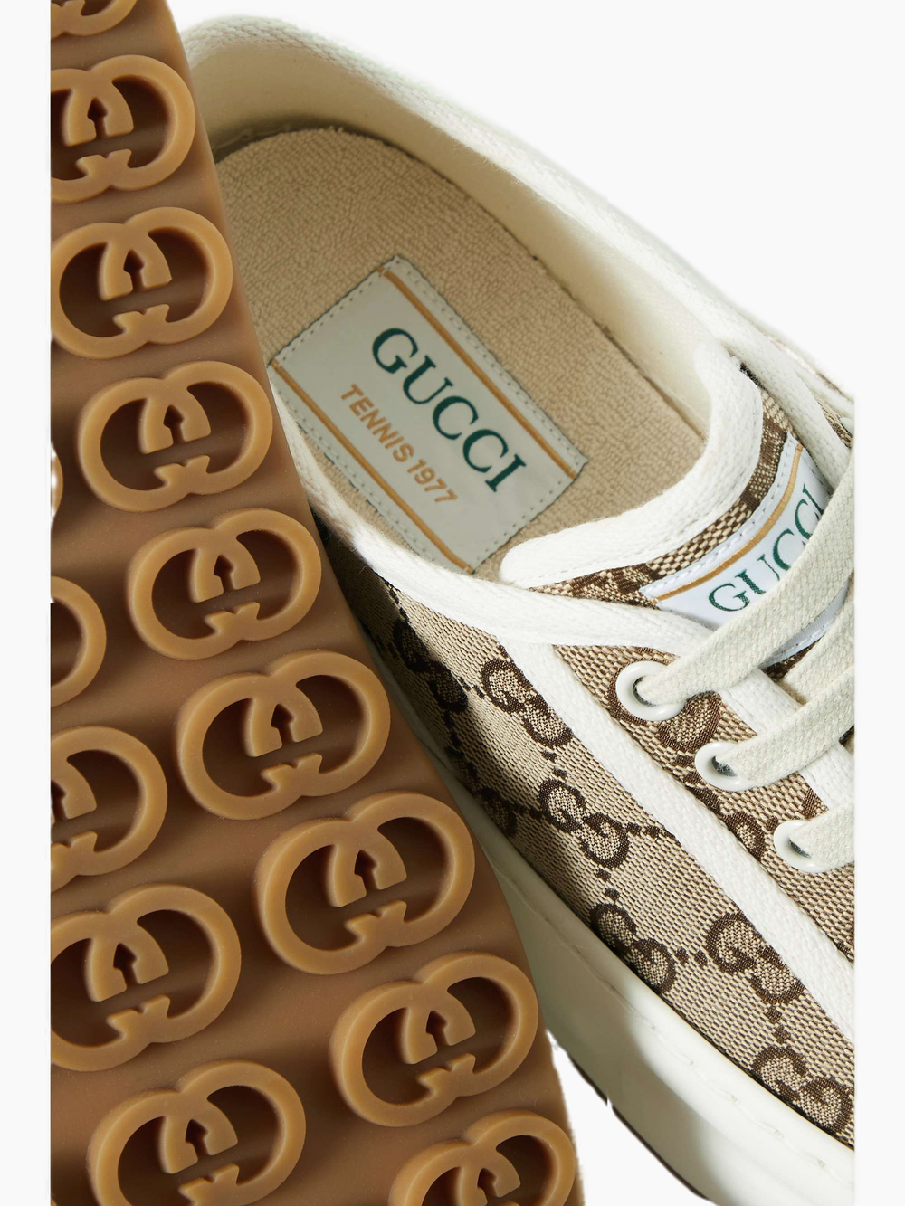 Gucci Logo-jacquard canvas sneakers