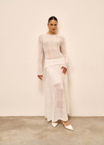 Ажурный комплект SELINE, молочный