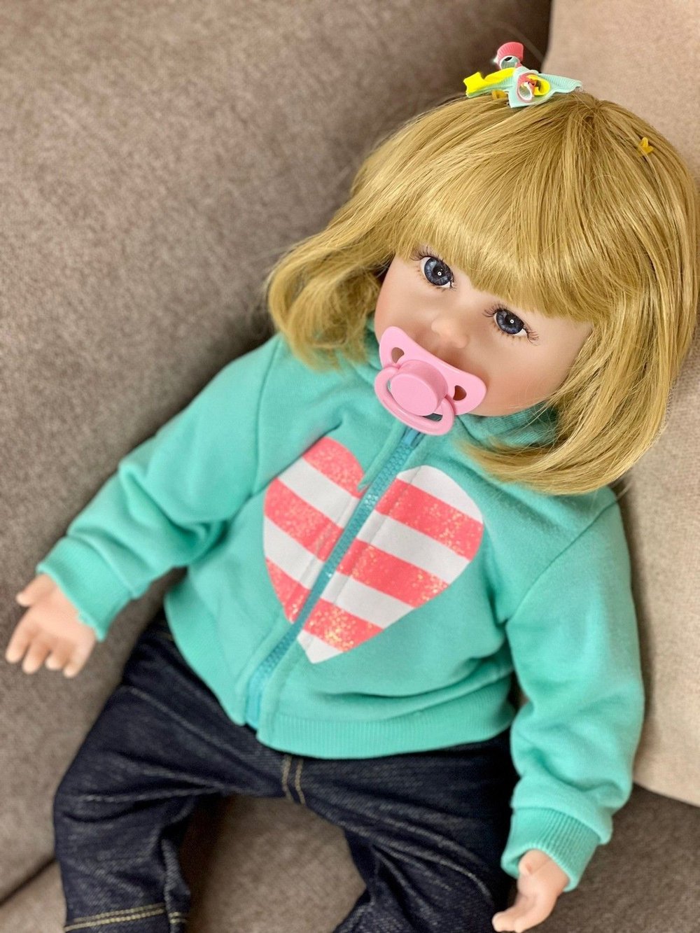 Кукла Реборн мягконабивная 48см в пакете (FA-075)