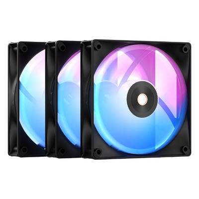 Вентилятор для корпуса Ocypus Delta F12 BK ARGB 3 IN 1, 120x120x25mm, 4-PIN PWM, 500-2000 RPM, 29 DBA
