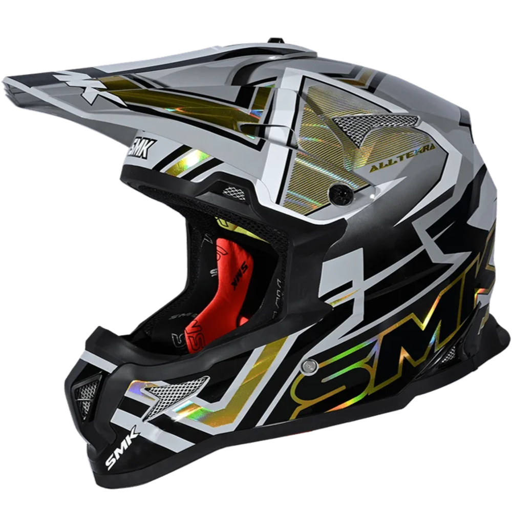 Шлем SMK ALLTERRA X-ACES, цвет серый/черный/золотой (XL)