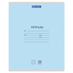 Тетрадь 24 л. BRAUBERG КЛАССИКА NEW клетка обложка картон ассорти (5 видов) (36 штук в упаковке)