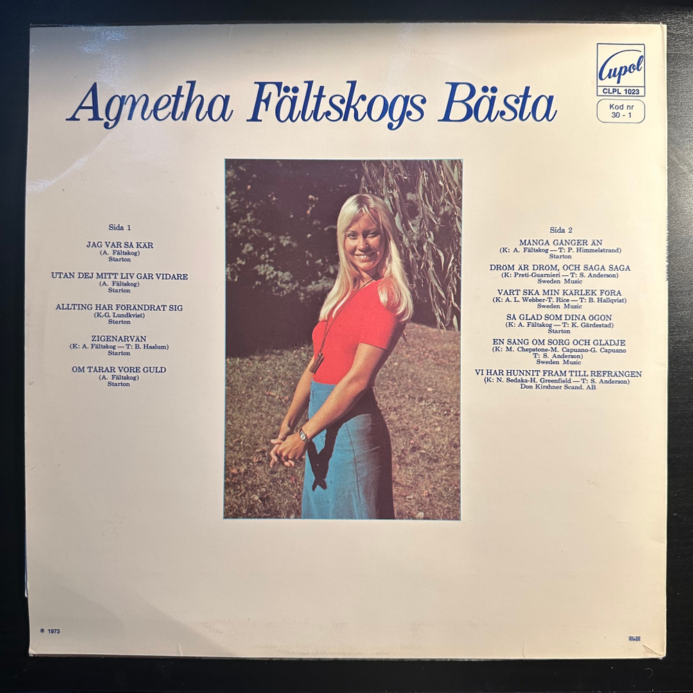 Agnetha Faltskog - Agnetha Faltskogs Basta (Швеция 1973г.)