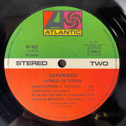 Винтажная виниловая пластинка LP Supermax World Of Today (Франция 1977)