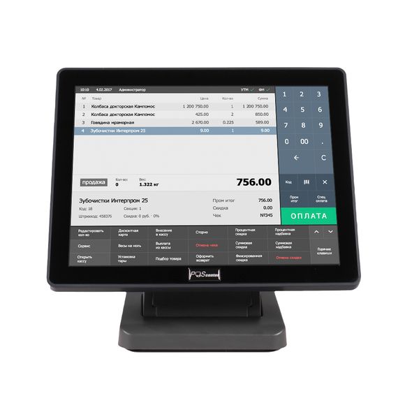 Сенсорный монитор POScenter EVA-150 Pro (15&quot;, 1024х768, PCAP, VGA, HDMI, без MSR)