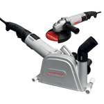 Система профессиональной бетонообработки 2 в 1: бороздодел (штроборез) + угловая шлифовальная машина ИНТЕРСКОЛ ПД-125/1800Э + УШМ-150/1800Э