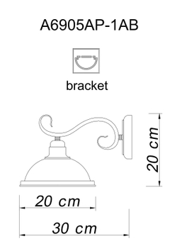 Бра Arte Lamp Safari A6905AP-1AB