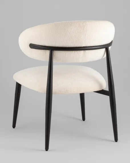 Кресло лаунж Ayla молочный