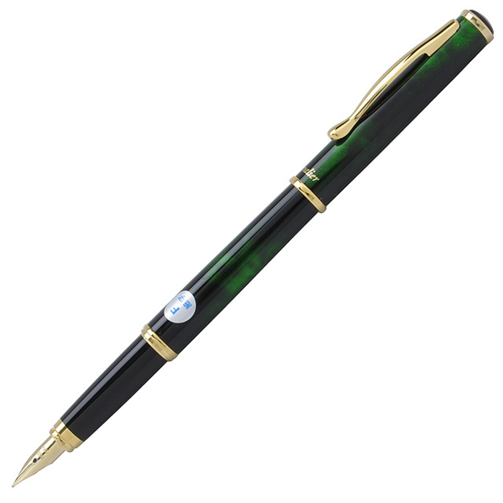 Перьевая ручка Pilot Cavalier FCA-5SR (черно-зеленая, перо Fine)