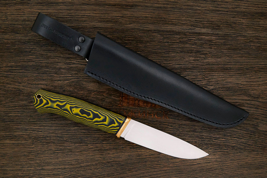 Нож туристический UralEDC Уралец-2024 (№7 из 30), клинок 118мм, сталь AR-RPM9