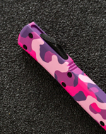 Автоматический складной нож SteelBro Ultratech T/E Black Tanto Glamour CAMO VG-10 123-1GLMCS (черный-розовый-камуфляж)