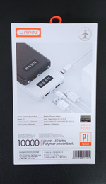 Повербанк (PowerBank) URPIN P1 polymer (10000mAh)
