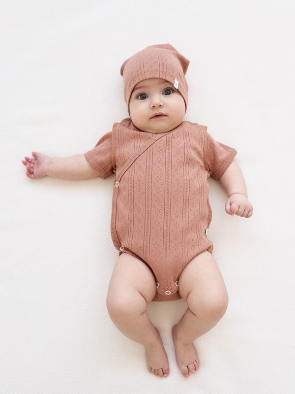 Боди-кимоно с коротким рукавом 