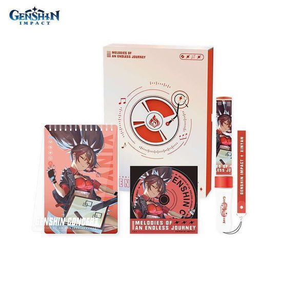 Набор Блокнот, Закладка в виде компакт-диска, Фонарик 2022 Online ConcertXinyan 6975628241828