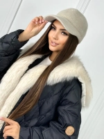 Шапка кепи зимняя с козырьком