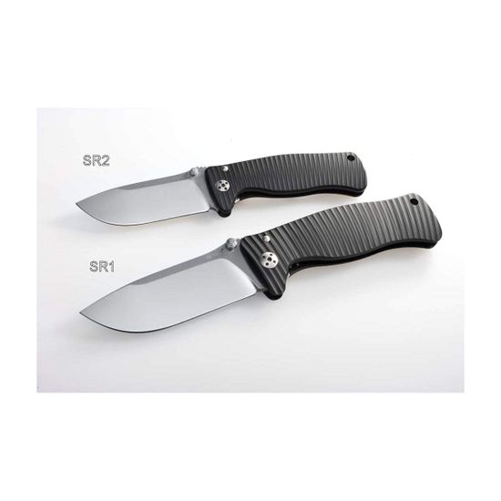 Складной нож Lion Steel "SR-1 ORIGINAL" L/SR1A BS c клинком из стали D2, рукоять ERGAL