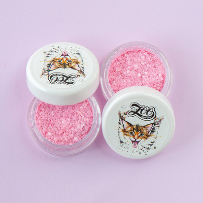 Zoo Nail Art Конфетти "Хлопушка" 2 г розовые